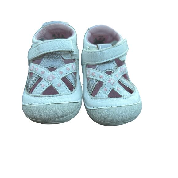 Stride Rite Kid's Soft Motion Kiki Shoe (Infant): Leather, SZ 4 XW, Easy-On - Picture 3 of 5